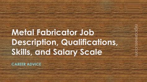 metal fabrication manager salary|metal fabricator duties.